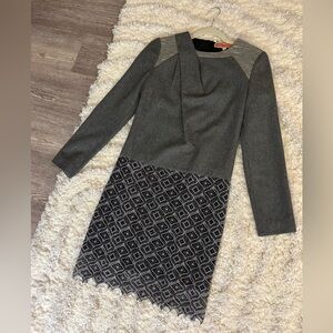 Grey dress perfect for office wear